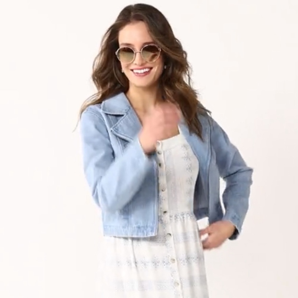 NWT Denim Jacket Blue Size XL